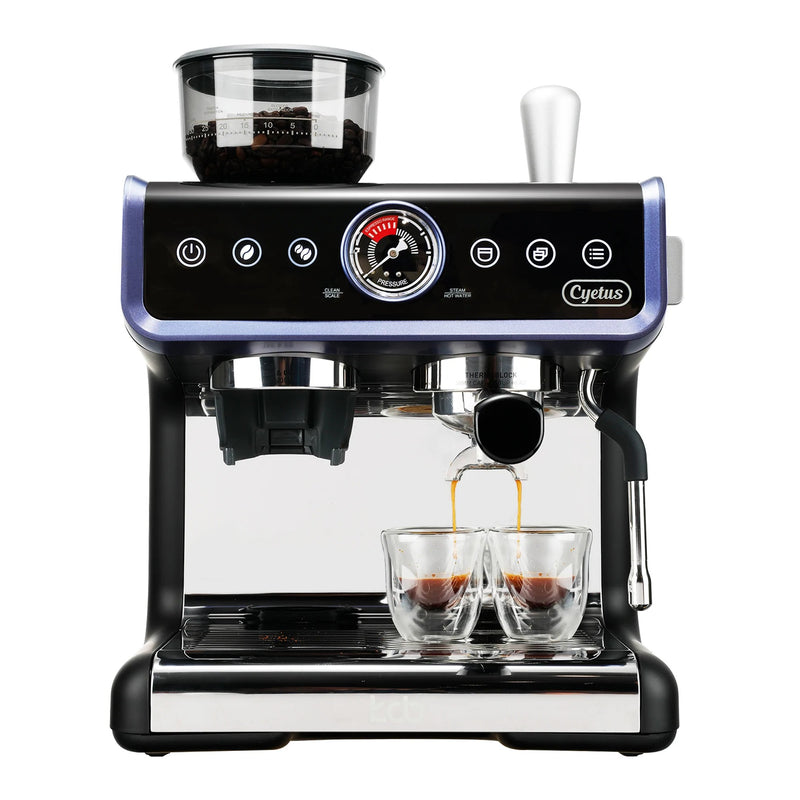 Cyetus Coffee Machine Classic 1 - Todo en uno Home Barista Semi-Auto Espresso Machine