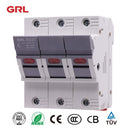 RT18X-63-3P Fuse Holder in Line with LED indicator fuse size 14*51
