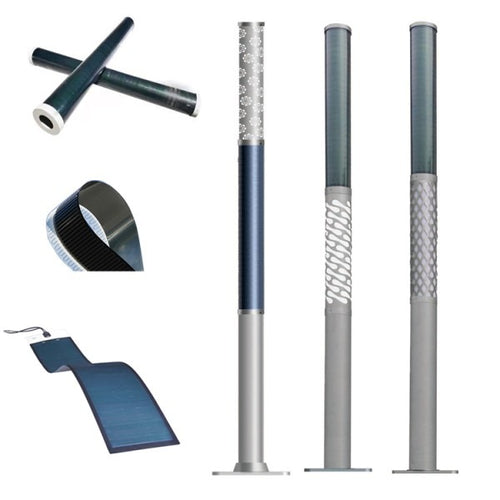 20W LED Lantern solar wrap pole vertical solar light 2FSG039