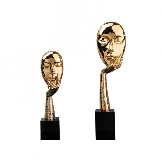 Creative abstraction mask alloy ornament