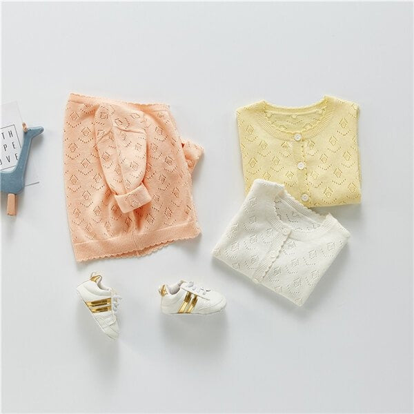 New born baby girls knitted cardigan ourfit