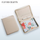 carpeta de cuero repujado