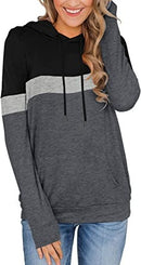 Womens Sweatshirts Long Sleeve Graphic Pullover Tshirt Pockets Casual Loose Blouse Tops