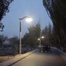 Luz de linterna solar LED de 25-30 W con panel solar flexible envuelto en diseño de poste 2FSG036