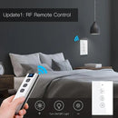 WiFi 2/3 Way Dimmer Switch RF433 Smart Glass Touch Switches With Led For Light