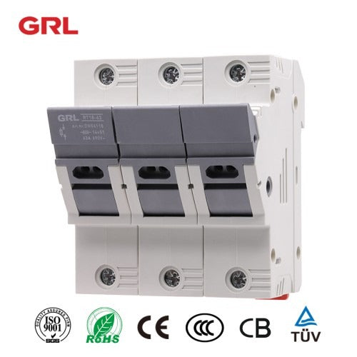 RT18X-63-3P Fuse Holder in Line with LED indicator fuse size 14*51