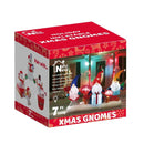 Gnomos navideños inflables de 4 pies 