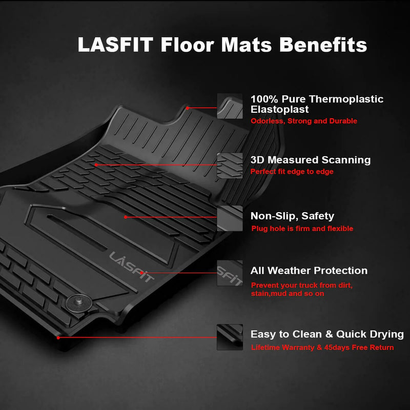 Nissan Rogue 2014-2020 Custom Floor Mats TPE Material 1st & 2nd Row Seat, Don't Fit Sport & Select