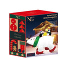 6 FT Christmas Inflatable Polar Bear with Penguins
