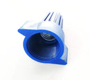 WAHSURE BLUE ELECTRICAL WIRE END CONNECTORS RIBBED CAPS BULK 100 PCS SMALL TWIST-ON WING WIRE CONNECTORS NUTS 14-6 AWG,