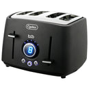 Cyetus 4 Slice Toaster LED 9-Shade Settings Retro Stainless Steel 1600W