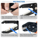 IWISS SN RATCHET CRIMPER TOOL SET AUTOMOTIVE WITH 5 QUICK CHANGING POWDER METALLURGY DIES FOR IWS4 SOLAR CONNECTOR