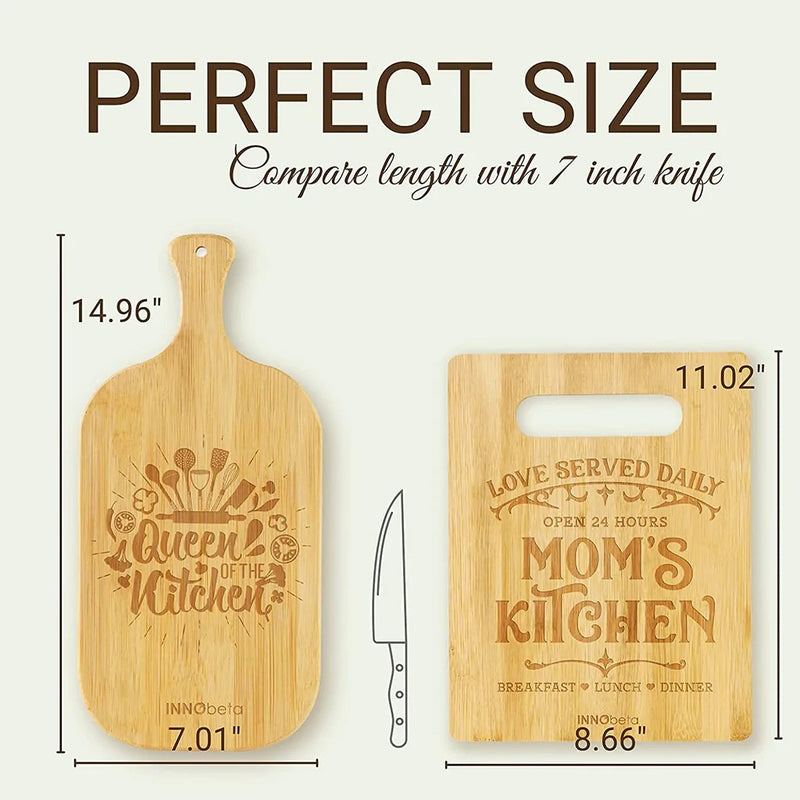 Bamboo Cutting Board for Mom (Behind Every Good Kid is a Great Mom)