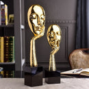 Adorno de aleación de máscara de abstracción creativa