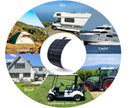 100W 12V Flexible Solar panel for RV,Boat,camper Van  |  IRUN POWER