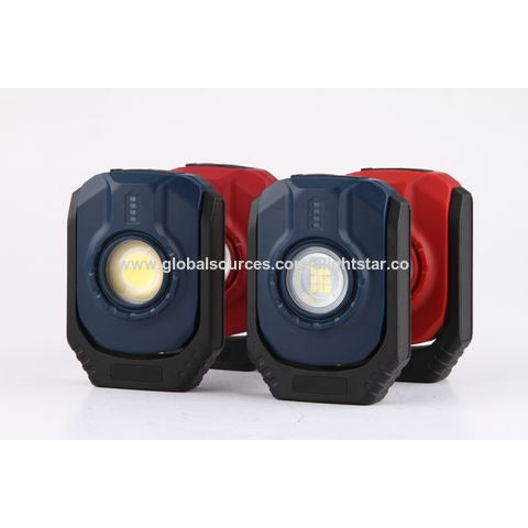 OEM Rechargeable portable work light with hook and magnet, mini Floodlight with power indicator for inspection use