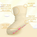 Gender Neutral Baby Socks Set with Funny Quotes (4 Pairs)