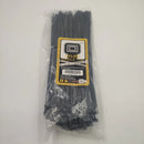 WAHSURE BLACK REUSABLE ADJUSTABLE NYLON CABLE ZIP TIES 12 INCH 100 PCS 50LBS ,OUTDOOR STRING LIGHTS-FIXING,LUGGAGE LOCKING