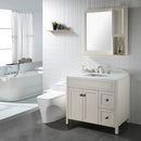 PARLOS Widespread Two Handles Bathroom Faucet with Metal Pop Up Drain and cUPC Faucet Supply Lines, Brushed Nickel