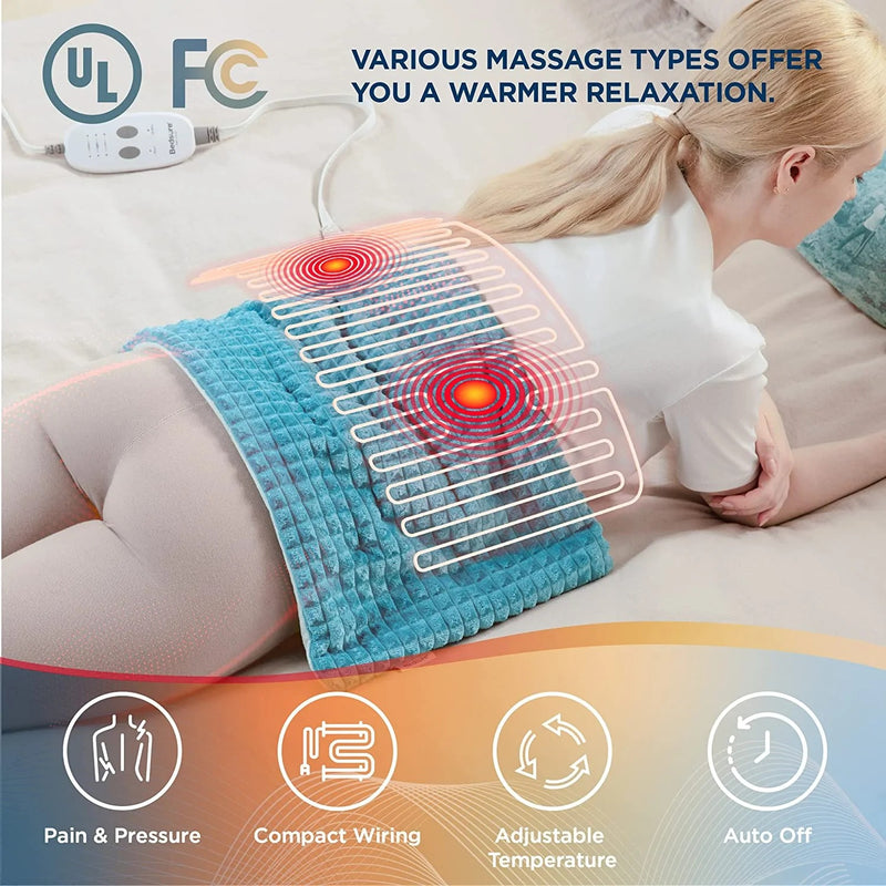 Gewichtetes elektrisches Heizkissen mit Massagegerät