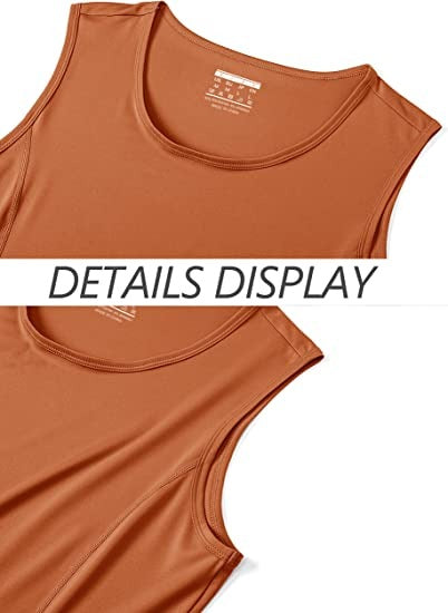 TACVASEN Women's Workout Tank Top Sleeveless Quick Dry Sun Protection Running Active Gym Yoga Tank Tops