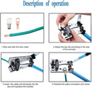 Cable Lug Crimping Tool,Knoweasy Battery Cable Lug Crimper with Wire Cutter for Heavy Duty Wire Copper Lugs AWG
