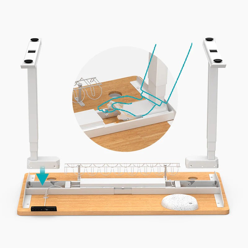 RAY BAMBOO ELECTRIC STANDING DESK