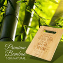 Tabla de cortar de bambú para mamá (Detrás de cada buen niño hay una gran mamá)