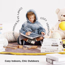 Bedsure Glow-In-The-Dark Blanket Hoodie For Kids- Space