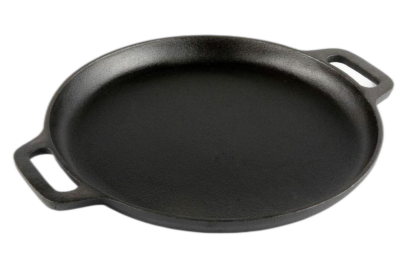 PRE-SEASONED CAST IRON  |  GRILL PAN WITH DOUBLE HANDLES
