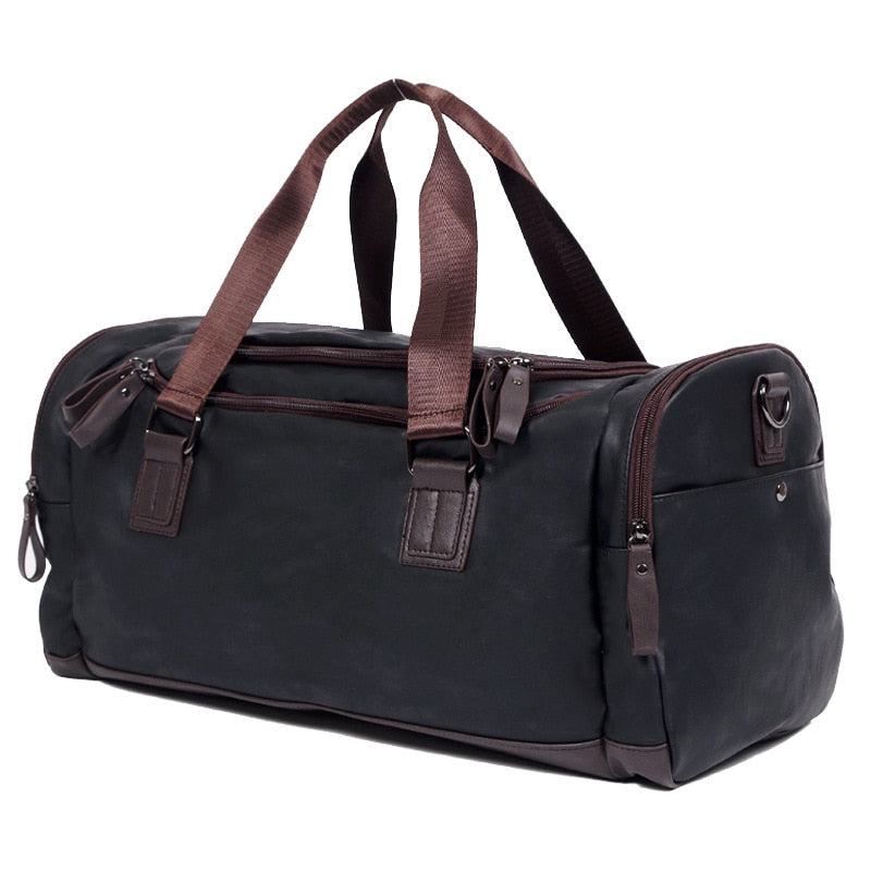 Bolsos de viaje de cuero de calidad para hombres, bolso de equipaje de mano, bolsos de lona para hombres, bolso de mano, bolso de viaje informal, bolso de fin de semana grande, oferta XA631ZC