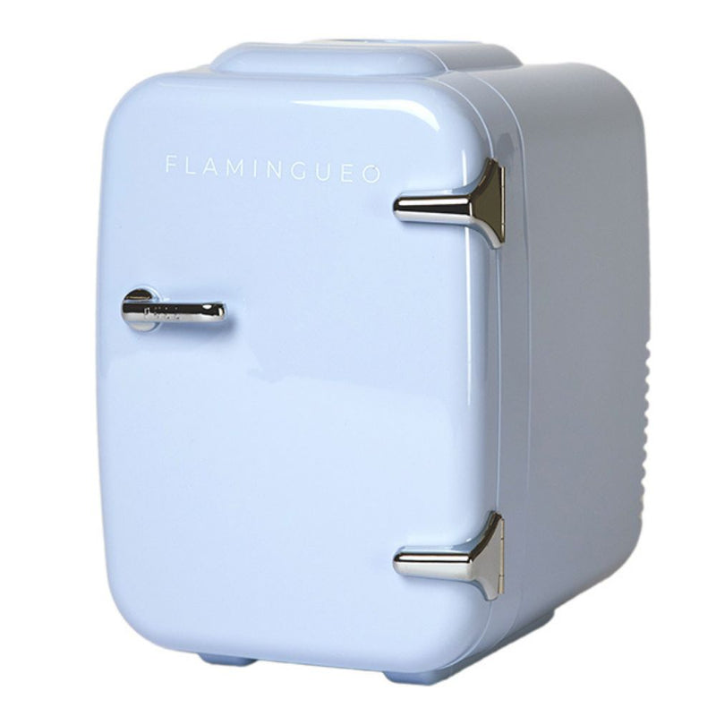 Mini nevera Flamingueo 4L Nevera de maquillaje 12V/220V Refrigerador y calentador Nevera de belleza Nevera portátil Mini nevera para habitación Nevera cosmética Mini nevera para el coche Nevera para el cuidado de la piel Mini nevera rosa