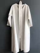 Colorfaith New 2022 Lace Up Oversized High Waist Pleated Dress Women Spring Summer Elegant Chic V-Neck Long White Dresses DR1086