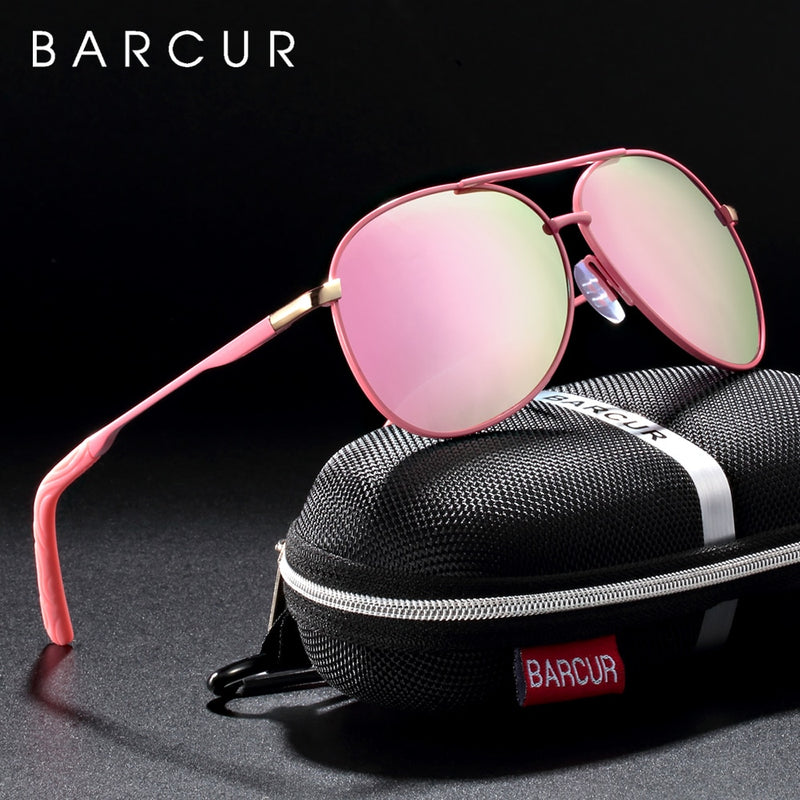 BARCUR Herren Gradient Damen Sonnenbrille Polarisierte Sonnenbrille für Herren Pilot Gafas Oculos De Sol Masculino