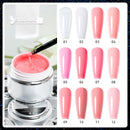 Beautilux Hard Builer Nail Art Gel Pink Clear Milky Camouflage Self Leveling UV Gel French White Gels Nail Polish 50g