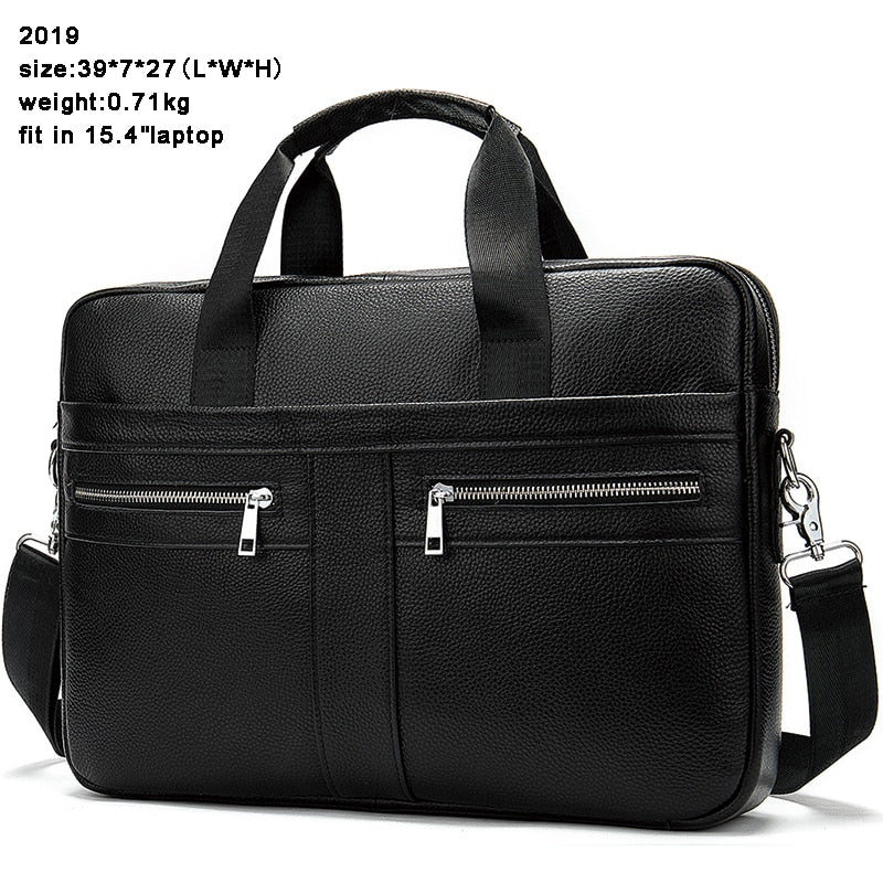 WESTAL Bag men&#39;s Genuine Leather briefcase Male man laptop bag natural Leather for men Messenger bags men&#39;s briefcases 2019