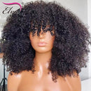 Elva Hair 13x6 Kinky Curly Lace Front Wig For Women Curly Lace Frontal Human Hair Wigs 34Inch Remy Hair Lace Wig Pre Plucked