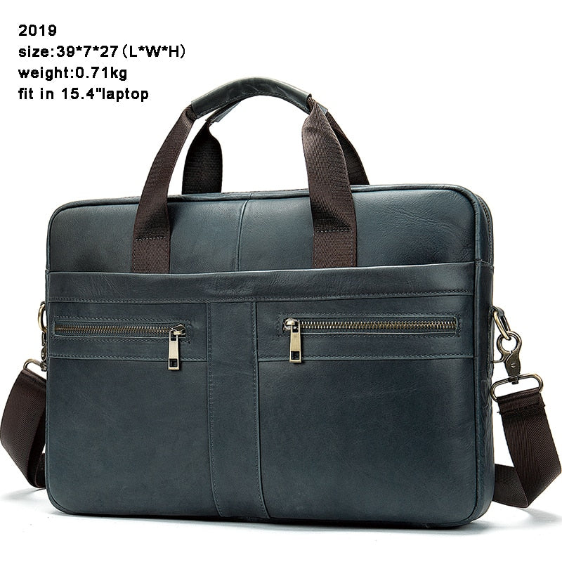 WESTAL Bag men&#39;s Genuine Leather briefcase Male man laptop bag natural Leather for men Messenger bags men&#39;s briefcases 2019