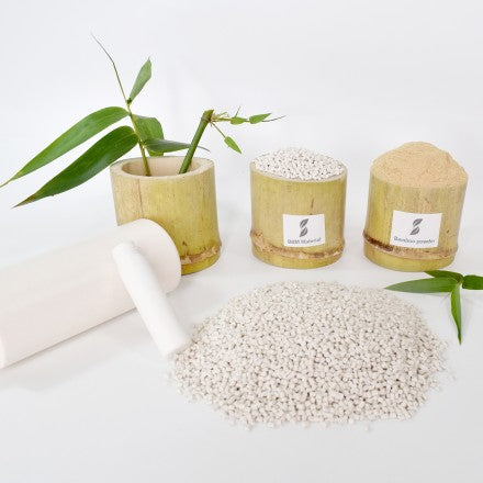 Biodegradable Bamboo powder material for bottle production BBM-M003