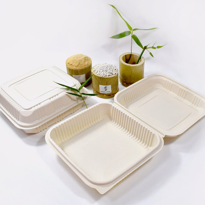 Customized Logo Acceptable OEM Bamboo Raw Material Biodegradable Dishes BBM-P004