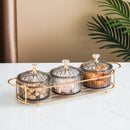 Dried Fruit Salad Plate Snack Dishes Transparent Round Dessert Jar Dish Snacks Grid Food Storage Preserved Tray Box Lid Bowl