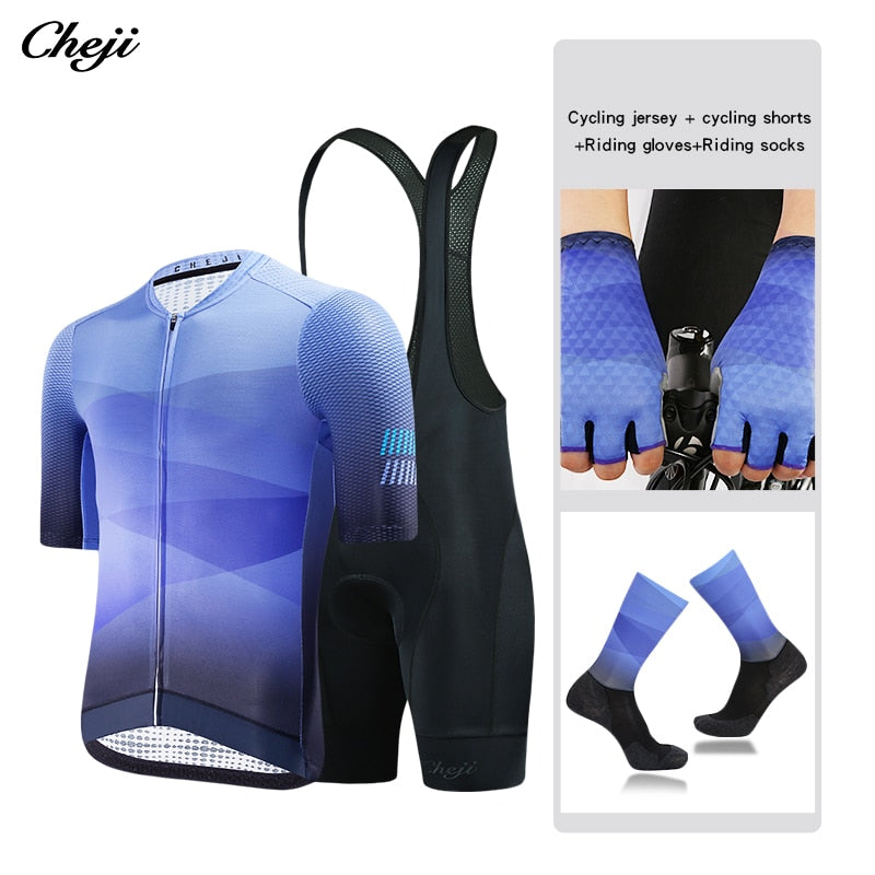 Cheji Cycling Jersey Set Men Summer Short Sleeve High Quality Product