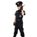 Children Traffic Special Police Halloween Carnival Party Performance Policemen Uniform Kids Army Boys Cosplay Costumes 110-160CM