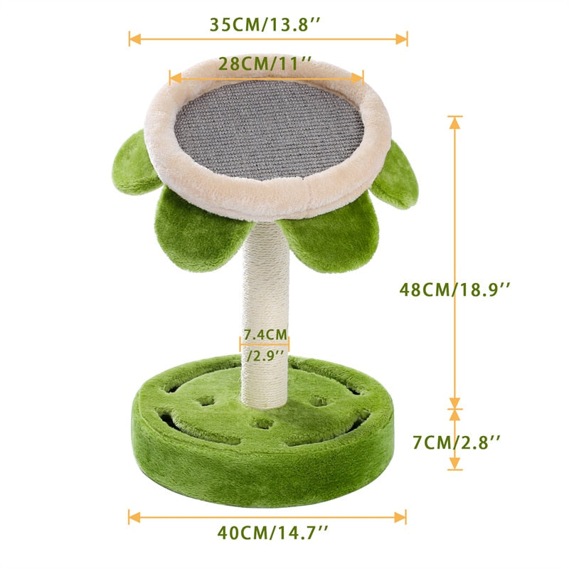 Poste rascador para gatos de Cactus adecuado con cuerda de Sisal, rascador para gatos, Cactus para gatos jóvenes y adultos, marco de escalada