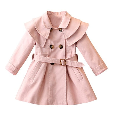 2021 Spring Autumn Girls Windbreaker Coat Jackets Baby Kids Flower Embroidery Hooded Outwear For Baby Kids Coats Jacket Clothing