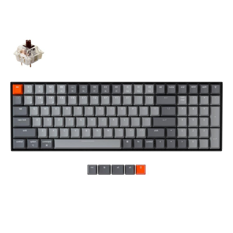 Keychron K4 G V2 Bluetooth Wireless Mechanical Keyboard W/ White Backlight Hot-Swappable Switch Wired USB Gaming Keyboard