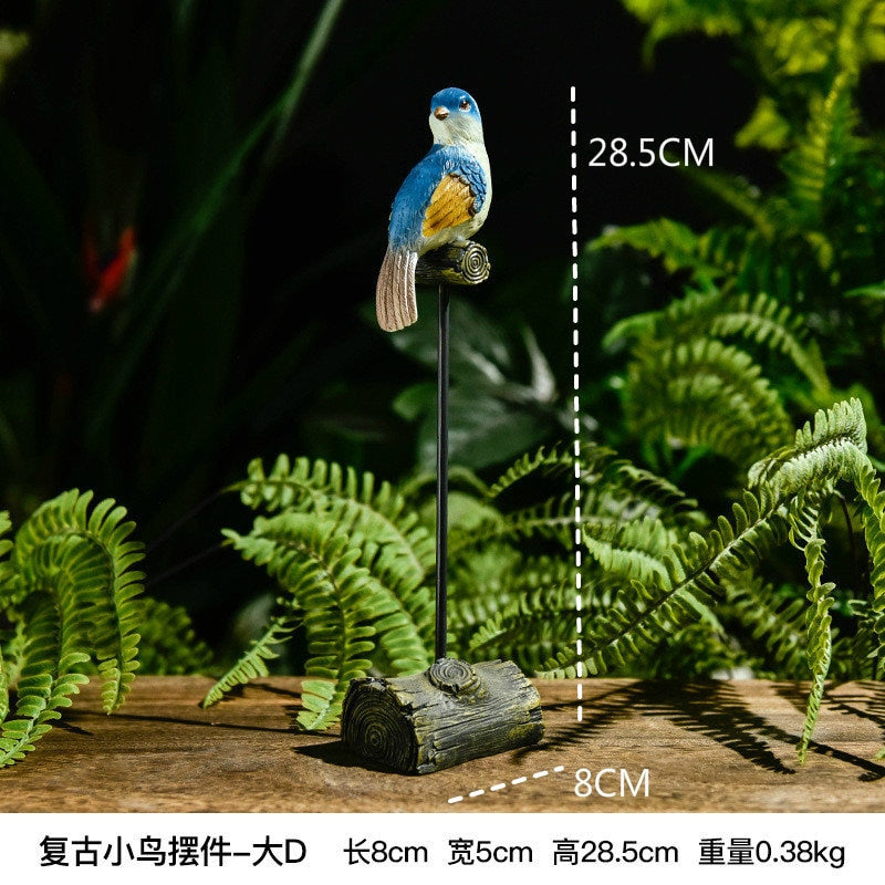 Nordic Creative Resin Simuliertes Tier Papagei Vogel Crafts Ornaments Gold Modern Home Desktop Dekoration Miniaturfiguren