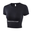 Peeli Short Sleeve Gym Top Sports Shirt Women Yoga Top Fitness Cropped Top Sport Running Active Wear Breathable Workout T-Shirts