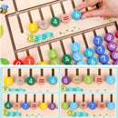 Educational Wood Math Toys For Children  Wooden Montessori Materials Learning Numbers Matching Game Mathematics Montessori Toys