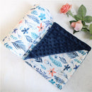 2 capas Dotty animales de dibujos animados Coral polar manta térmica para bebé, alfombra para niños para todas las estaciones, manta de cochecito de viaje para recién nacidos